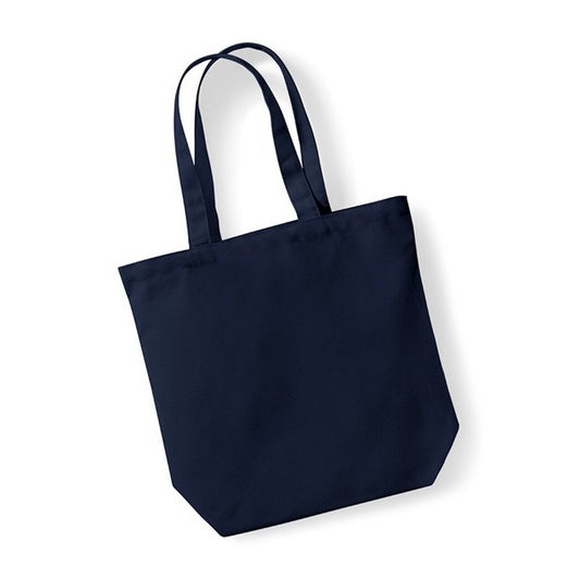 French Navy - Front - Westford Mill Camden Cotton Fairtrade Tote Bag