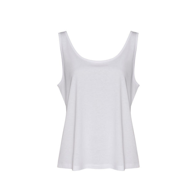 Solid White - Front - Awdis Womens-Ladies Tank Top