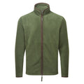 Moss Green-Brown - Front - Premier Mens Artisan Fleece Jacket