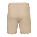 Tan - Back - Bella + Canvas Mens Sweat Shorts