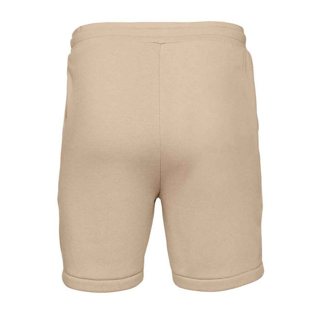 Tan - Back - Bella + Canvas Mens Sweat Shorts