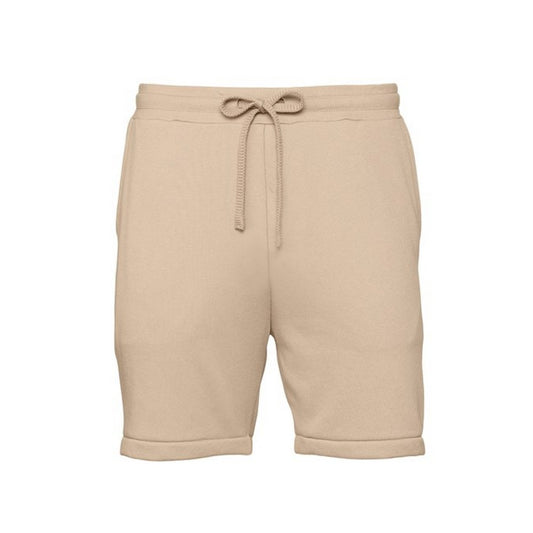 Tan - Front - Bella + Canvas Mens Sweat Shorts