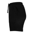 Black - Side - Bella + Canvas Mens Sweat Shorts