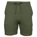 Military Green - Front - Bella + Canvas Mens Sweat Shorts