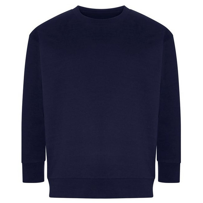 Navy - Front - Ecologie Unisex Adult Crater Recycled Sweatshirt