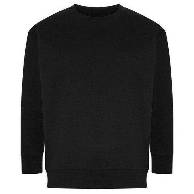 Black - Front - Ecologie Unisex Adult Crater Recycled Sweatshirt