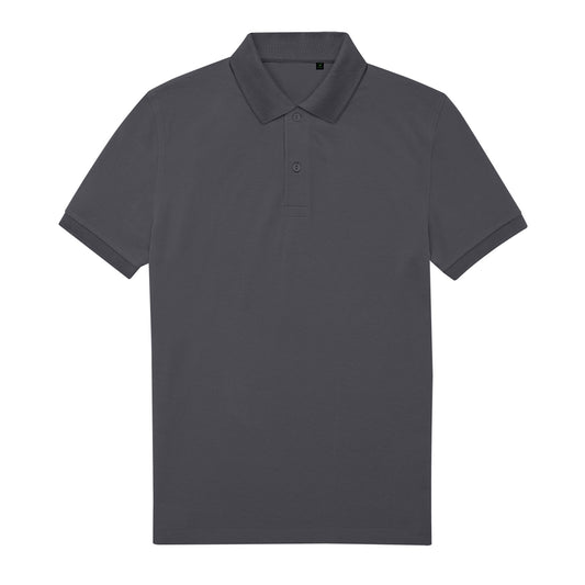 Dark Grey - Front - B&C Mens My Eco Polo Shirt