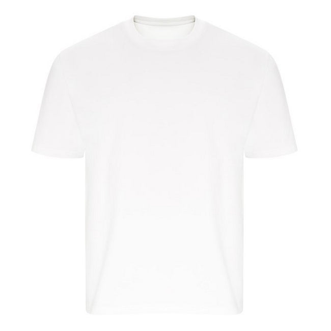 White - Front - Ecologie Unisex Adult Arrow Heavy Oversized T-Shirt
