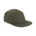 Olive Green - Front - Beechfield 5 Panel Canvas Cap