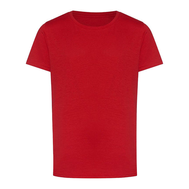 Fire Red - Front - Awdis Childrens-Kids The 100 T-Shirt