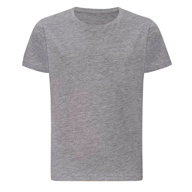 Heather Grey - Front - Awdis Childrens-Kids Just Ts The 100 T-Shirt