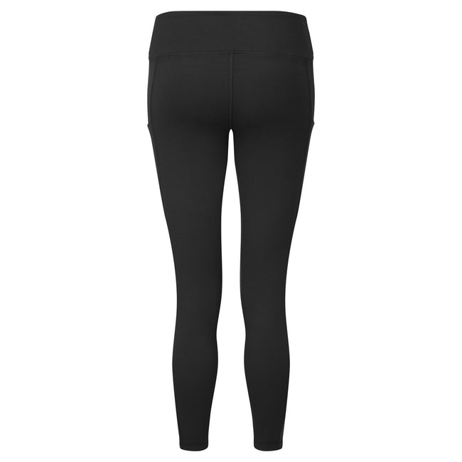 Black - Back - TriDri Womens-Ladies Recycled 7-8 Leggings