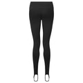 Black - Back - TriDri Womens-Ladies Recycled Stirrup Dance Tights