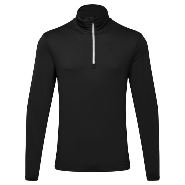 Black-White - Front - TriDri Mens Athletic Top