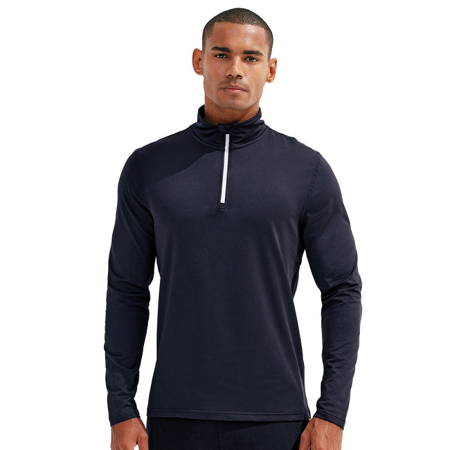 French Navy-White - Back - TriDri Mens Athletic Top