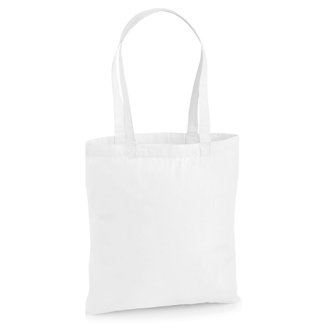 White - Front - Westford Mill Premium Cotton Tote Bag