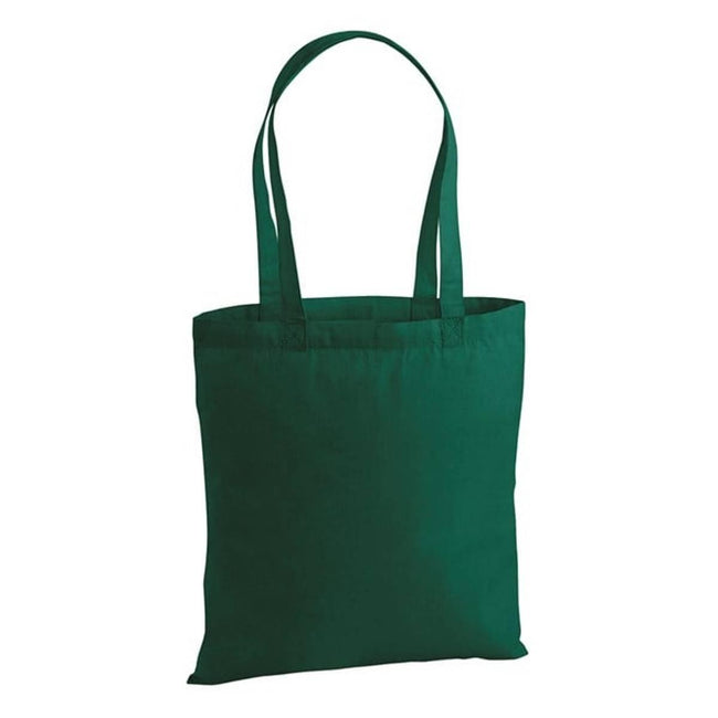 Bottle Green - Front - Westford Mill Premium Cotton Tote Bag