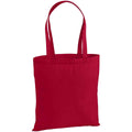 Classic Red - Front - Westford Mill Premium Cotton Tote Bag