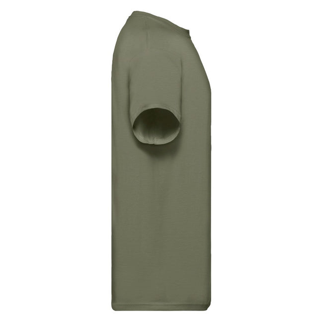 Classic Olive - Side - Fruit of the Loom Mens Super Premium T-Shirt