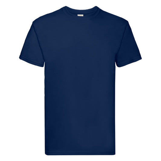 Navy - Front - Fruit Of The Loom Mens Super Premium T-Shirt