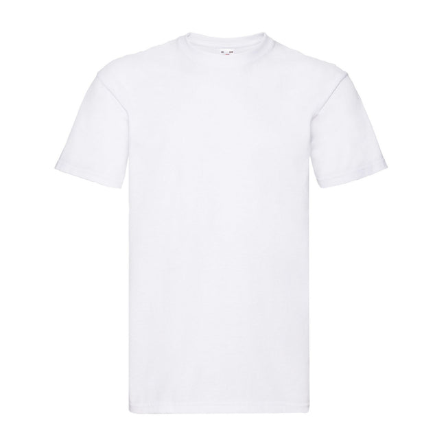 White - Front - Fruit of the Loom Mens Super Premium T-Shirt