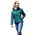 Bottle Green - Back - Result Womens-Ladies Classic Soft Shell Jacket