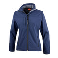 Navy - Front - Result Womens-Ladies Classic Soft Shell Jacket
