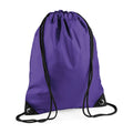 Purple - Front - Bagbase Premium Drawstring Bag