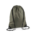 Olive - Front - Bagbase Premium Drawstring Bag