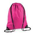 Fuchsia - Front - Bagbase Premium Drawstring Bag