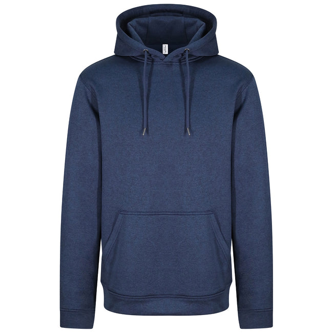 Blue Melange - Front - Awdis Unisex Adult Polyester Sports Hoodie