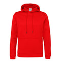 Fire Red - Front - Awdis Unisex Adult Polyester Sports Hoodie