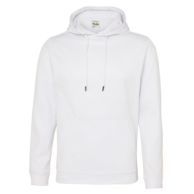 Arctic White - Front - Awdis Unisex Adult Polyester Sports Hoodie