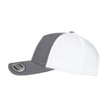 Charcoal-White - Side - Flexfit Unisex Adult Two Tone 5 Panel Trucker Cap