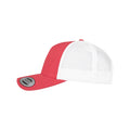 Red-White - Side - Flexfit Unisex Adult Two Tone 5 Panel Trucker Cap