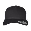 Black-White - Lifestyle - Flexfit Unisex Adult Two Tone 5 Panel Trucker Cap