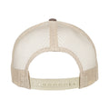 Brown-Khaki - Back - Flexfit Unisex Adult Two Tone 5 Panel Trucker Cap