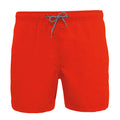 Crush Orange - Front - Proact Mens Swim Shorts