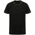 Washed Black - Front - Skinni Fit Unisex Adult Washed T-Shirt
