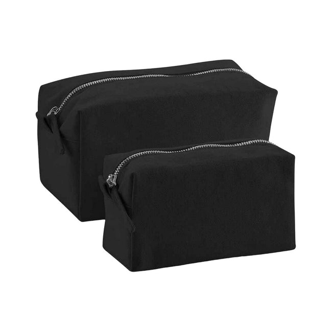 Black - Front - Westford Mill Canvas Toiletry Bag