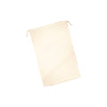 Natural - Back - Westford Mill Premium Cotton Stuff Bag