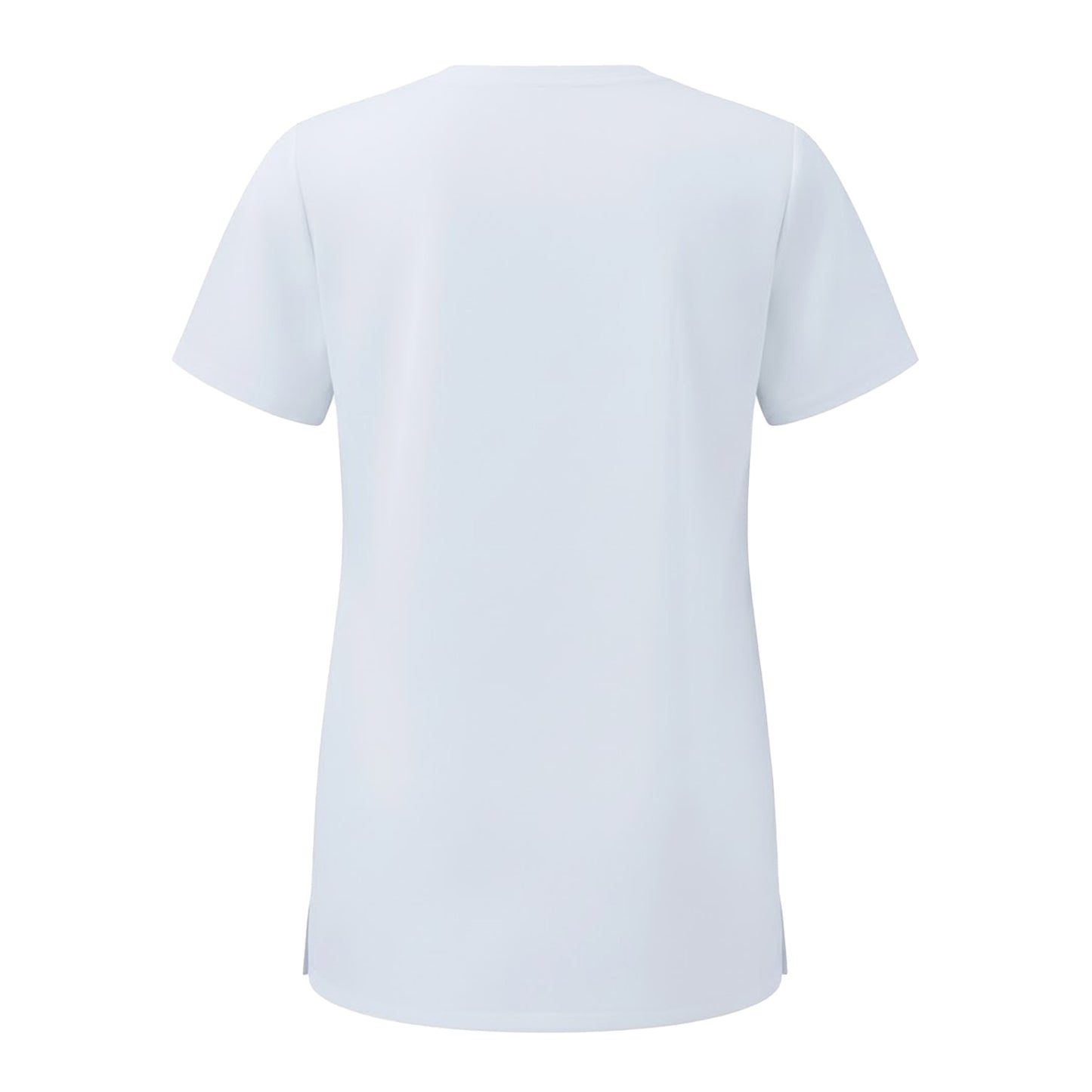 Vital White - Back - Onna Womens-Ladies Limitless Onna-Stretch Work Tunic