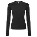 Black - Front - Onna Womens-Ladies Unstoppable Plain Base Layer Top