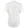 White - Back - Kustom Kit Mens Oxford Classic Short-Sleeved Shirt
