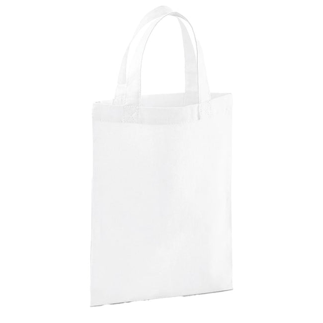 White - Front - Westford Mill Cotton Party Bag