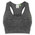 Dark Grey - Front - Tombo Womens-Ladies Seamless Sports Bra