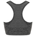 Dark Grey - Back - Tombo Womens-Ladies Seamless Sports Bra