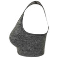 Dark Grey - Side - Tombo Womens-Ladies Seamless Sports Bra