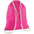 Fuchsia - Front - Westford Mill Cotton Drawstring Bag