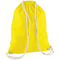 Yellow - Front - Westford Mill Cotton Drawstring Bag